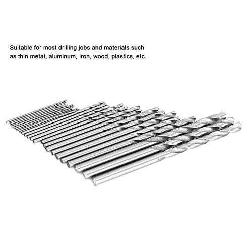 16pcs HSS Twist Drill Bits Set High Speed Steel Straight Shank for Electric Drill Machine Metal Wood Plastic in Saudi Arabia