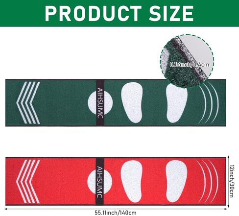 Softball Pitching Mat with Strike Zone, Wear-Resistant Portable Training Mat for Batting Stance Practice, 54 x 12 Inch, Indoor & Outdoor Baseball Practice for Youth Beginners in Kuwait