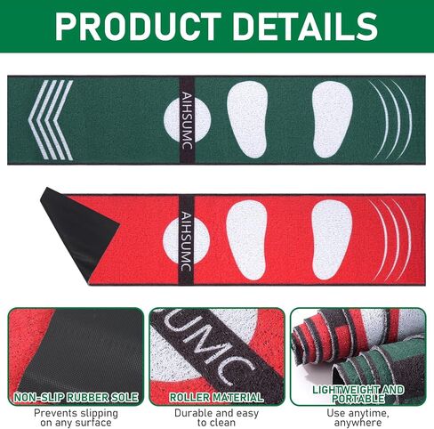 Softball Pitching Mat with Strike Zone, Wear-Resistant Portable Training Mat for Batting Stance Practice, 54 x 12 Inch, Indoor & Outdoor Baseball Practice for Youth Beginners in Kuwait