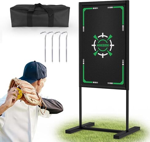 Hikeen Baseball Strike Zone Target for Plastic Balls-Premium Metal Frame,Compatible with Wiffle Ball and Blitzball Pitching Target Easy to Set Up & Assemble in Saudi Arabia