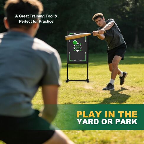 Hikeen Baseball Strike Zone Target for Plastic Balls-Premium Metal Frame,Compatible with Wiffle Ball and Blitzball Pitching Target Easy to Set Up & Assemble in Saudi Arabia