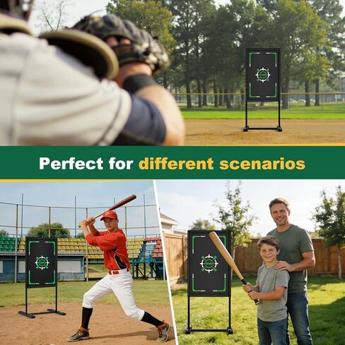 Hikeen Baseball Strike Zone Target for Plastic Balls-Premium Metal Frame,Compatible with Wiffle Ball and Blitzball Pitching Target Easy to Set Up & Assemble in Saudi Arabia