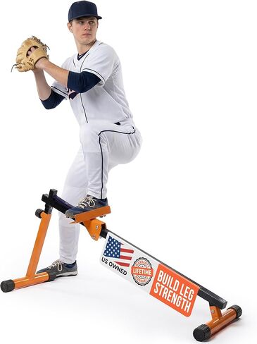 ACELETIQS Baseball Pitching Lead Leg Trainer – Adjustable Stride & Resistance Trainer for Pitchers – Improve Power, Balance & Mechanics – Heavy-Duty Steel Pitching Training Aid in Kuwait