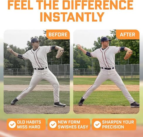ACELETIQS Baseball Pitching Lead Leg Trainer – Adjustable Stride & Resistance Trainer for Pitchers – Improve Power, Balance & Mechanics – Heavy-Duty Steel Pitching Training Aid in Kuwait