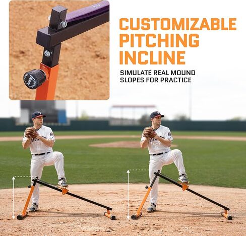 ACELETIQS Baseball Pitching Lead Leg Trainer – Adjustable Stride & Resistance Trainer for Pitchers – Improve Power, Balance & Mechanics – Heavy-Duty Steel Pitching Training Aid in Kuwait