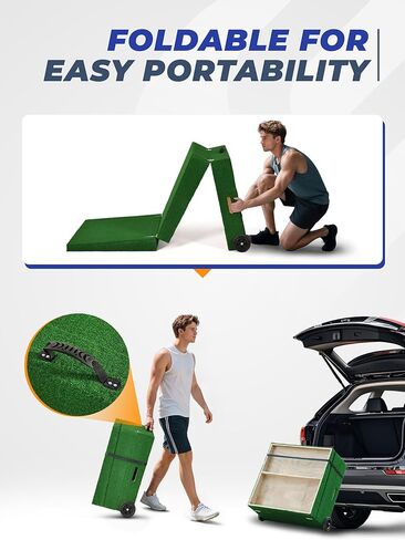 Pitching Mound, Portable Pitchers Mound for Baseball Softball with Non-Slip Rubber Plate, Baseball Mound for Pitching Training Game in Kuwait