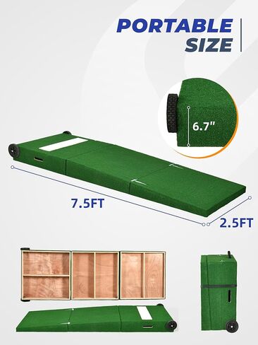 Pitching Mound, Portable Pitchers Mound for Baseball Softball with Non-Slip Rubber Plate, Baseball Mound for Pitching Training Game in Kuwait
