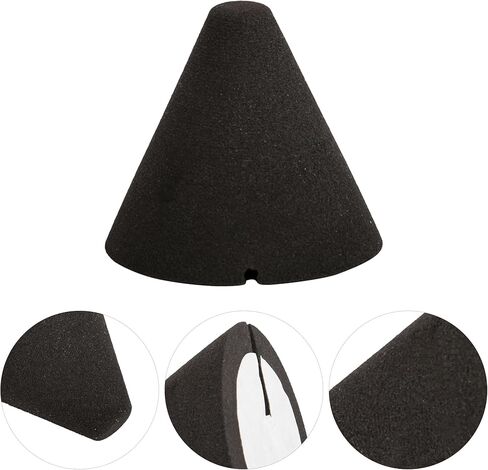 Yibuy 4 Pieces Electronic Drum Piezo Trigger Foam Cone Replacement 35mm x 37mm Black in Kuwait