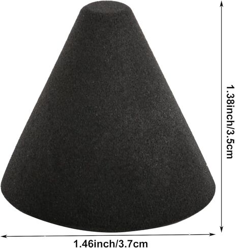 Yibuy 4 Pieces Electronic Drum Piezo Trigger Foam Cone Replacement 35mm x 37mm Black in Kuwait