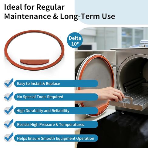 Door Gasket Kit for Pelton & Crane Delta 10" (AF), Q10, XL10, 10 (AA), 10+(AD), Door Seal #1539407/PCG066 & Door Spacer #3322281/PCS067 Dam Gasket in Kuwait
