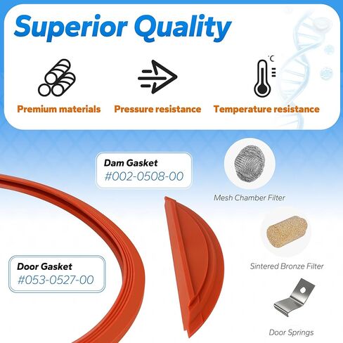 M11 Door Gasket Kit Fits for Midmark M11 Steam Sterilizers, Upgrade Sterilizer PM Kit for Midmark M11D Ultraclave Automatic Sterilizer, Door Dam Gasket Replacement for Midmark Ritter M11, M11D Parts in Saudi Arabia