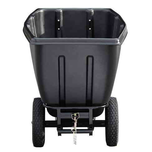 5-Pack Tilt Dump Truck, 1400 lb Capacity 1/2 Cu. Yd Heavy Duty Poly Dump Cart, 16" Wheels, Towable Linkable Utility Cart for Warehouse & Construction in Saudi Arabia