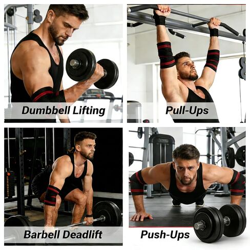 Weight Lifting Straps For Men Women,47" Adjustable Compression Straps & Brace for Joint Support (1 Pair),Elbow Brace for Weightlifting and Fitness Training in Saudi Arabia
