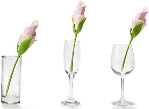 10/20/30 Pcs Rose Napkin Rings, ABS Plastic Origami Flower Napkin Holders, Green Romantic Table Decor for Wedding, Party, Dinner & Banquet Table Settings in Saudi Arabia