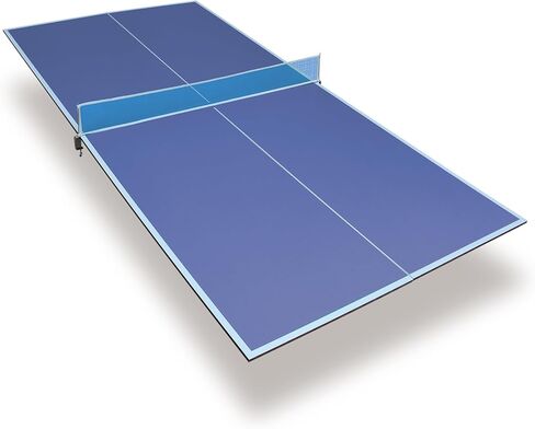 قمة تحويل بينج بونج متوسطة الحجم بطول 8/9 أقدام مع مجموعة شبكية لطاولات البلياردو وطاولات البلياردو - الجزء العلوي التنظيمي يحول البلياردو إلى طاولة بينج بونج أزرق/أخضر/أسود (أزرق، 8 أقدام) in Kuwait