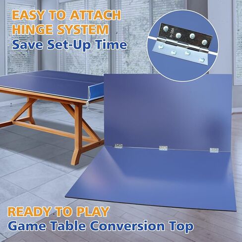 IUNNDS Table Tennis Top for Pool Table, 6ft/7ft/8ft/8ft/8.5ft/9ft Foldable Table Tennis Table for Pool Table, Table Tennis Conversion Top with Net in Saudi Arabia