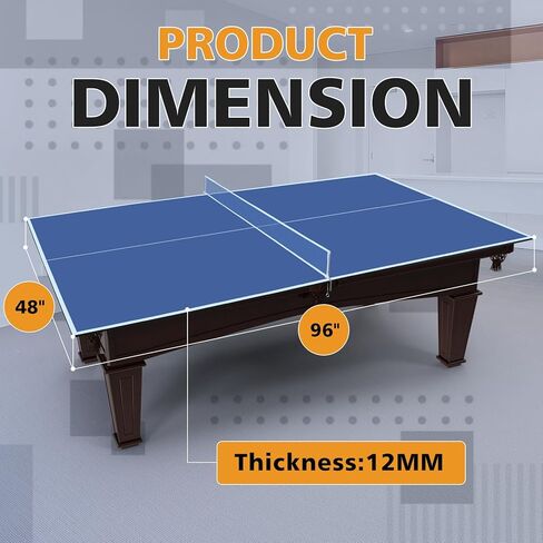 IUNNDS Table Tennis Top for Pool Table, 6ft/7ft/8ft/8ft/8.5ft/9ft Foldable Table Tennis Table for Pool Table, Table Tennis Conversion Top with Net in Saudi Arabia