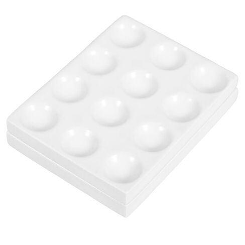 DOITOOL Porcelain Spot Plate 12 Wells Spotting Reaction Culture Plate for Lab Analysis Laboratory Experiment Chemical Testing Teaching and Experiments in Saudi Arabia