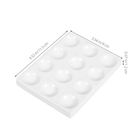DOITOOL Porcelain Spot Plate 12 Wells Spotting Reaction Culture Plate for Lab Analysis Laboratory Experiment Chemical Testing Teaching and Experiments in Saudi Arabia
