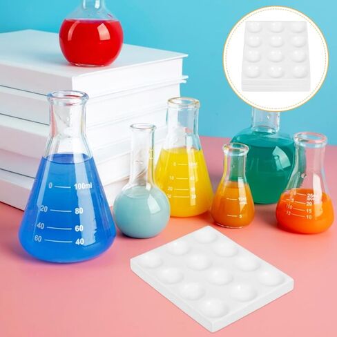 DOITOOL Porcelain Spot Plate 12 Wells Spotting Reaction Culture Plate for Lab Analysis Laboratory Experiment Chemical Testing Teaching and Experiments in Saudi Arabia