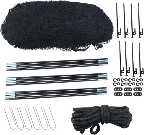 HOSTIC 22x12x8Ft Baseball and Softball Batting Cage, Practice Portable Cages Net with Carry Bag, for Backyard Hitting Training in Kuwait