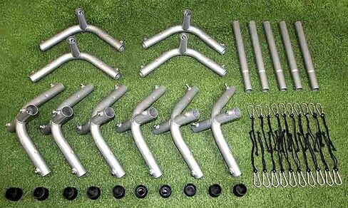 Cimarron Sports ممارسة في الهواء الطلق 55x14x12 1-1/2 "زوايا إطار قفص الضرب - 10 أقطاب غير مدرجة in Kuwait