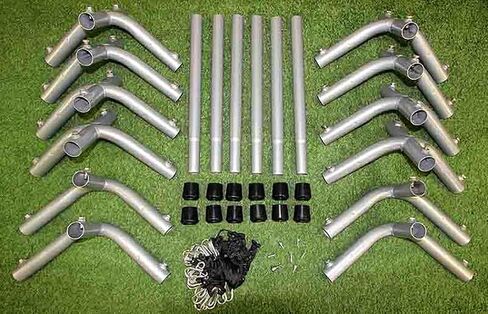 Cimarron Sports ممارسة في الهواء الطلق 55x14x12 1-1/2 "زوايا إطار قفص الضرب - 10 أقطاب غير مدرجة in Kuwait