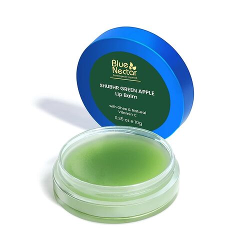 Blue Nectar Ayurvedic Orange Lip Balm with Organic Ghee & Natural Vitamin C for Dry Lips | Moisturizing Lip Gloss with Clean Ingredients (0.35 oz, 10 Herbs) in Kuwait