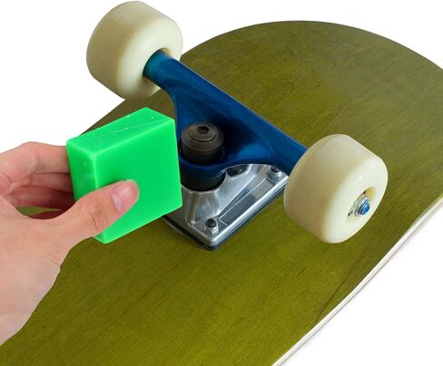 HANABASS Skateboard Wax Hard Formula for Land Skateboards, Sturdy Wear-Resistant Snowboard Gear Accessory, Fruit Green for Outdoor Skateboarding Maintenance in Saudi Arabia