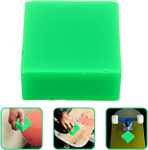 HANABASS Skateboard Wax Hard Formula for Land Skateboards, Sturdy Wear-Resistant Snowboard Gear Accessory, Fruit Green for Outdoor Skateboarding Maintenance in Saudi Arabia