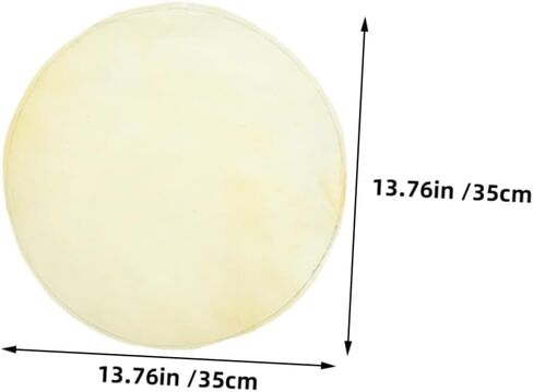 Garneck 2pcs African Drum Heads Diameter Leather Drum Skin Easy to Install Percussion Replacement for Enhanced Bass and Overtone for Musicians in Saudi Arabia