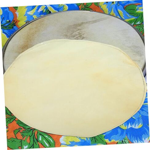 Garneck 2pcs African Drum Heads Diameter Leather Drum Skin Easy to Install Percussion Replacement for Enhanced Bass and Overtone for Musicians in Saudi Arabia