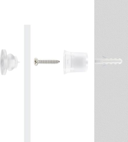 Antrader Standoff Screws,Sign Standoffs Sign Mounting Hardware for Hanging Acrylic Picture Frame,Clear,0.75" x 0.98"(19 x 25mm),12Pcs in Kuwait