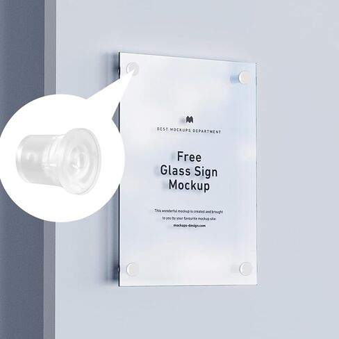 Antrader Standoff Screws,Sign Standoffs Sign Mounting Hardware for Hanging Acrylic Picture Frame,Clear,0.75" x 0.98"(19 x 25mm),12Pcs in Kuwait