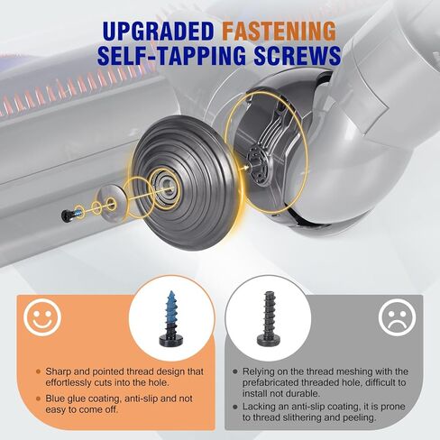 Upgraded Torque Cleaner Head Connector + Ball Wheel Compatible with Dyson Gen5 Detect SV23 Gen5outsize SV24 Digital Motor bar XL Cleaner Head Vacuum Replacement Parts 100w Accessories NO. 973096-01 in Kuwait