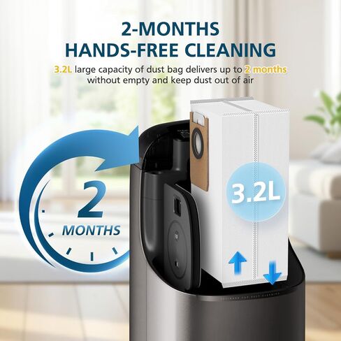 Omni S1 Pro/S1 Accessory Kit for eufy S1, Omni S1 Pro Robot Vacuum Replacement Parts, Include 1*Main Roller Brushes, 2*Mopping Rollers, 6*Side Brushes, 4*HEPA Filters, 6*Dust Bags, 1*Cleaning Tool in Kuwait