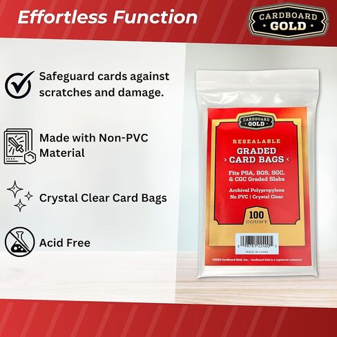 10 عبوات تحتوي على 100 كيس من الورق المقوى الذهبي المتدرج القابل للإغلاق (1000 قيراط) in Kuwait