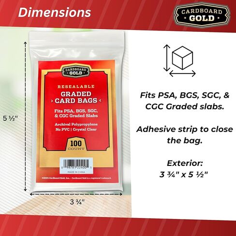 10 عبوات تحتوي على 100 كيس من الورق المقوى الذهبي المتدرج القابل للإغلاق (1000 قيراط) in Kuwait