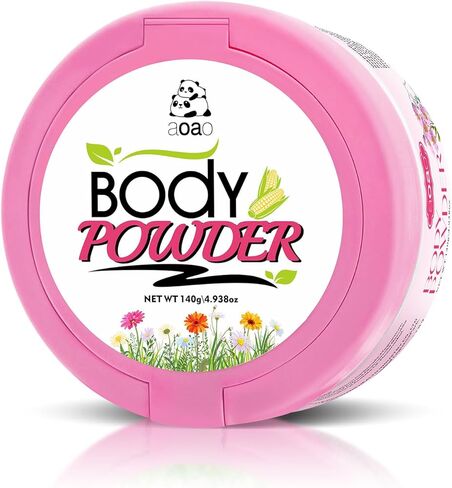 بودرة غبار خالية من التلك للنساء من AOAO، خالية من صودا الخبز، تركيبة طبيعية لملمس ناعم بعد الاستحمام، مضادة للتهيج ومزيلة للروائح الكريهة للبشرة الحساسة، انتعاش يومي لطيف مع نفخة، 5oz in Kuwait