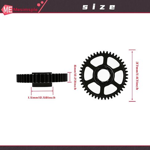 45# Steel 47T Spur Gear 0.8mod 32p for Mini Maxx Mini Xrt Series Upgrade Parts in Saudi Arabia