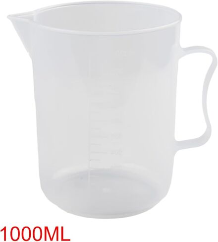 Plastic Measuring Jug 250-5000ml, Transparent Heat Resistant Reusable Beaker with Clear Scale for Kitchen Lab Use, BPA Free in Kuwait