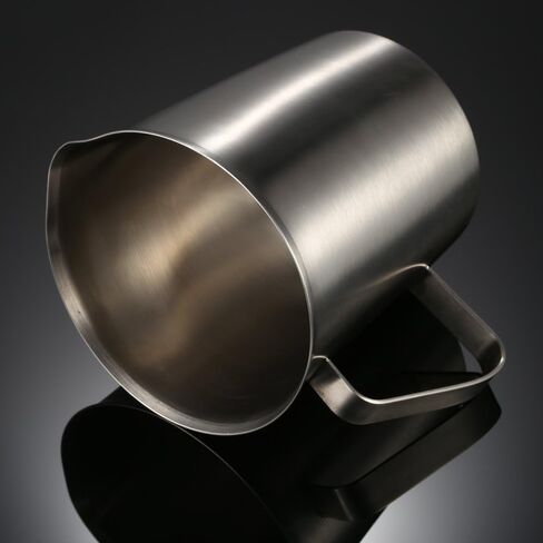 Stainless Steel Milk Pitcher Multi-Functional Foam Container Measuring Cup Coffee Kitchen Tool in Kuwait