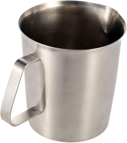 Stainless Steel Milk Pitcher Multi-Functional Foam Container Measuring Cup Coffee Kitchen Tool in Kuwait