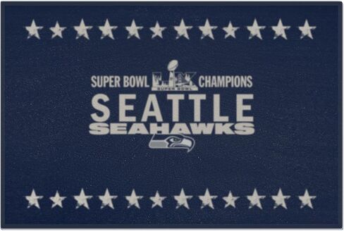FANMATS Seattle Seahawks Super Bowl 60 Champions Starter Mat – Official Super Bowl 60 Champs Design| 19″x30″ |Team Color in Saudi Arabia