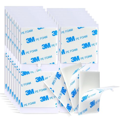 Double Sided Adhesive Square 2''×2'' 30 Pcs, Made of 3M 1600T PE Foam Tape, Waterfroof Removable Adhesive for House Office Hanging Poster Picture Photo Logos Alarm Sensors in Kuwait