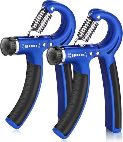AIXPI Grip Strength Trainer, Hand Grip Exerciser Strengthener with Adjustable Resistance 11-132 Lbs (5-60kg), Forearm Strengthener, Hand Exerciser for Muscle Building and Injury Recover 2 Pack in Saudi Arabia