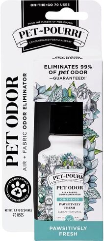 Pet-Pourri Pet Odor Air + Fabric Fabric Raper ، Fresh Fresh ، حجم سفر 1.4 أوقية in Kuwait