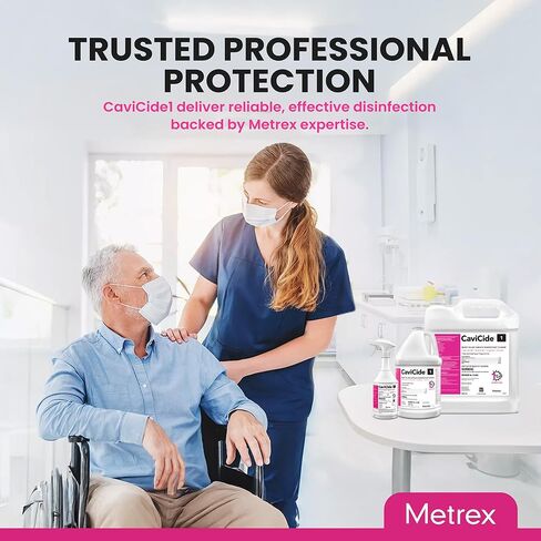 Metrex CaviCide1 Surface Disinfectant Cleaner – Ready-to-Use Alcohol-Based Cleaning Liquid, All Purpose Cleaner & Decontaminant for Clinical, Lab & Patient Care Areas – 1 Gallon Jug, #13-5000 EA in Kuwait