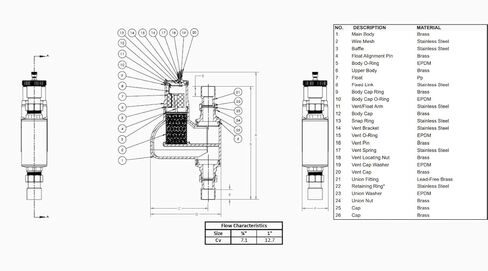 فاصل الهواء ويبستون 11/4 IPS BR in Kuwait