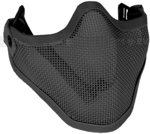 Toys+ Airsoft Half Face Mask Black Striker Mask in Kuwait
